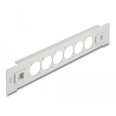 Afbeelding van Delock 10″ D Typ Patchpanel 6 Port werkzeugfrei grau