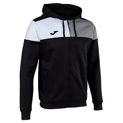 Afbeelding van Joma Jack met capuchon Crew V zwart grijs wit