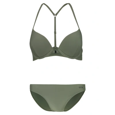 Afbeelding van Bruno Banani Alexa PUSH UP SET Bikini, Dames, Maat: 40xC, Olive