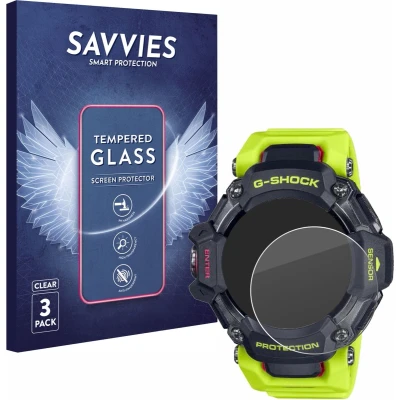 Afbeelding van Savvies Tempered Glass Screen Protector voor Casio G Shock GBD H2000 (3 Stuks) 9H Gehard Glas Scherm Beschermer