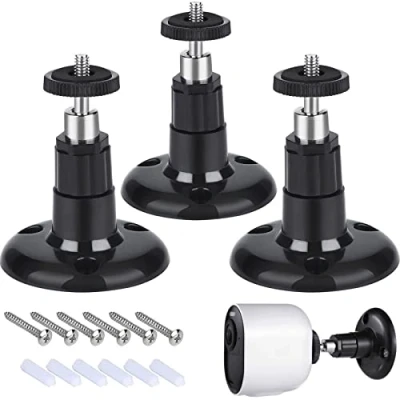 Afbeelding van 3 stuks houder muurbeugel mount,camera wandhouder metaal,metalen mount voor Arlo Light,plafondbeugel binnen en buitenstandaard Go, HD, Pro, Pro2 (zwart)