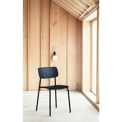 Afbeelding van Nordic Home Rudy eetkamerstoel Hout zwart