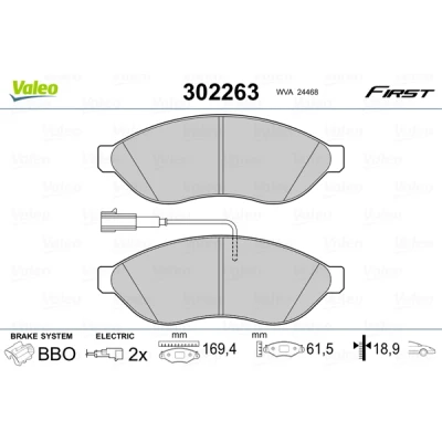 Afbeelding van Valeo Remblokset 302263