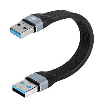 Afbeelding van MEIRIYFA USB 3.0 A naar 10Gbps Data Overdracht Kabel, Type mannelijk kabel Compatibel met harde schijf, laptop, dvd speler (Male Male)