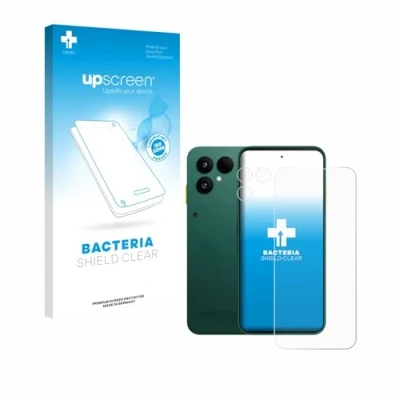 Afbeelding van upscreen Screenprotector voor Fairphone 6 (Voor+Camera) Folie Beschermfolie transparant antibacterieel
