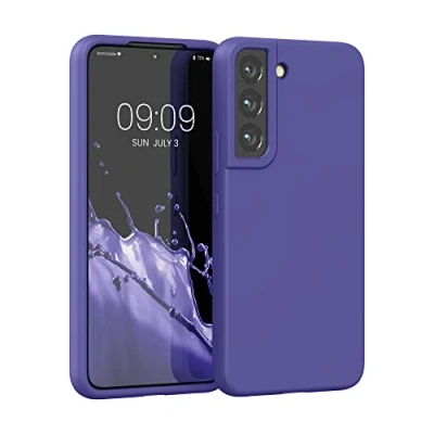 Afbeelding van kwmobile telefoonhoesje compatibel met Samsung Galaxy S22 hoesje Zachte case voor smartphone Back cover in blauwpaars