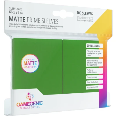 Afbeelding van Gamegenic Sleeves Matte Prime Green (100 stuks)