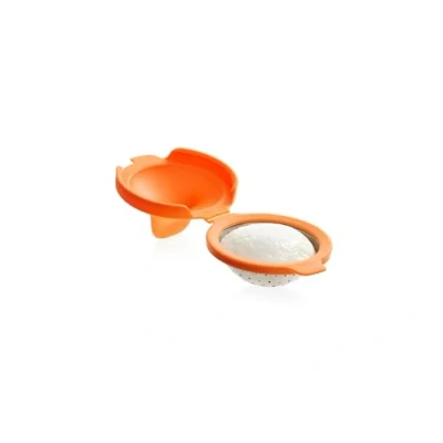 Afbeelding van Lékué Poched Pod Maker, roestvrij staal, Oranje, 9,3 x 11 7,5 cm