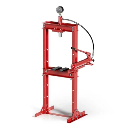 Afbeelding van Wiltec professionele werkplaatspers 12 t hydraulische persdrukmachine met manometer