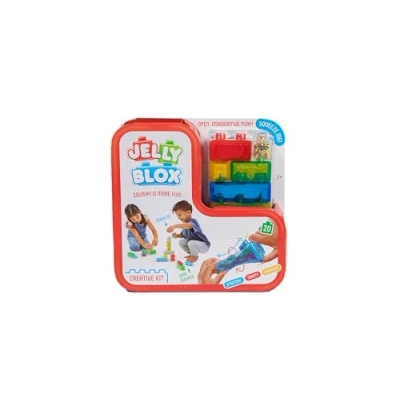 Afbeelding van Goliath Jelly Blox Creative Kit Constructiespeelgoed Zachte Bouwblokken Pijnvrij Spelen Vanaf 2 jaar