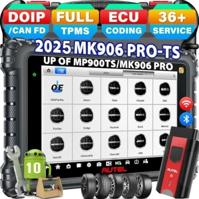 Afbeelding van Autel MaxiCOM MK906S PRO TS Android 10, 2023 Supersnelle Versie van MK906 MaxiSys MS906 MS906TS MK908 II, Top TPMS Programmering, ECU Codering, 36+ Services, AutoScan 2.0