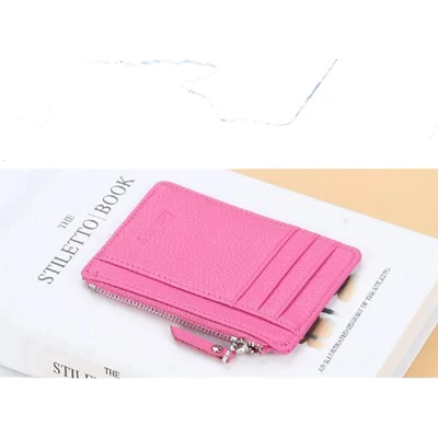Afbeelding van Trendy Mini Portemonnee Creditcardhouder Pasjeshouder Roze