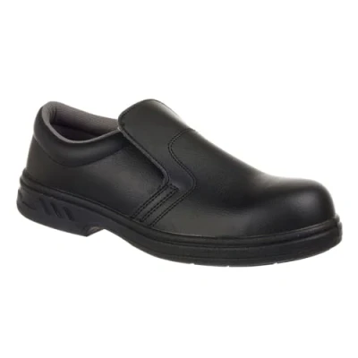 Afbeelding van Portwest Steelite Veiligheidsschoen Instapper Laag S2 Grotte: 34, Kleur: Zwart, FW81BKR34