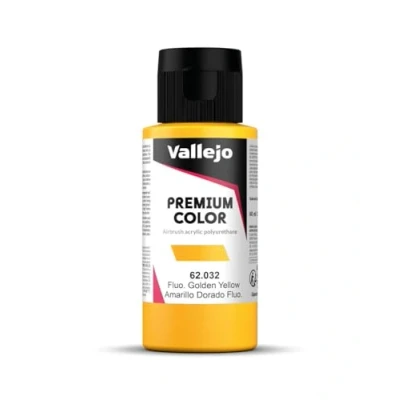 Afbeelding van Premium Color Golden Yellow Fluorescent 60ml Vallejo VAL 62032