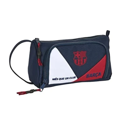 Afbeelding van Schoolpennenzak F.C. Barcelona Blauw Kastanjebruin (20 x 11 8.5 cm)