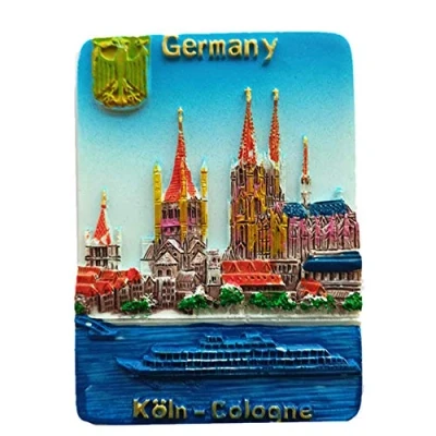 Afbeelding van 3D Keulen Duitsland Souvenir koelkast magneet, huis &amp; keuken decoratie magneet