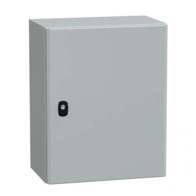 Afbeelding van Schneider electric spacial 3d lege schakelkast staal 1 slot deur hxbxd 500x400x250mm grijs ral7035 ip66 ik10 nsys3d5425