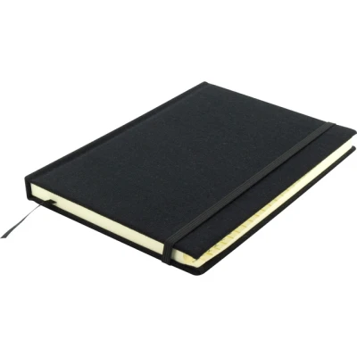 Afbeelding van Kangaro K 5105 Alfabetboek A5 A Z Linnen Hard Cover Zwart, 208 Pagina&#039;s, Leeslint, Elastiek