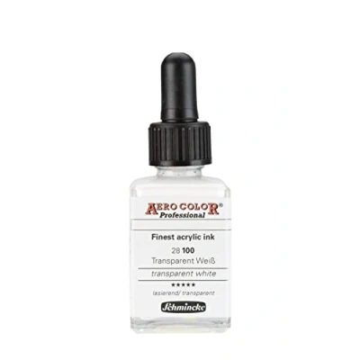 Afbeelding van Schmincke AERO COLOR Professionele airbrush verf 28ml Transparant Wit