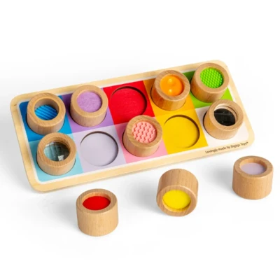 Afbeelding van Bigjigs sensorisch bord 11 delig