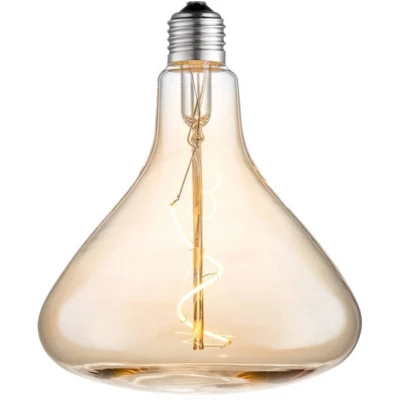 Afbeelding van Lucande LED lamp E27 Ø 14cm 4W 2700K amber
