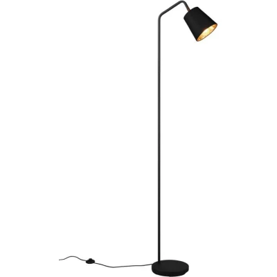 Afbeelding van REALITY BUDDY Vloerlamp Zwart mat excl. 1x E27 25W Voetschakelaar Draaibaar