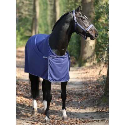Afbeelding van Bucas Panel Prize Cooler Promo Deken 125/168 cm Navy Zilver