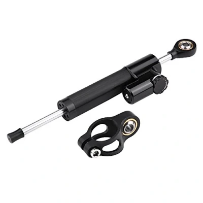 Afbeelding van Universele Stuurdemper, Motorfiets Stuurdemper Stabilisator Lineaire Omgekeerde Veiligheidscontrole Met Montagebeugel Trillingsdempende veren