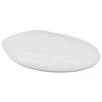 Afbeelding van Ideal standard eurovit closetzitting met deksel wit k705401 rvs scharni