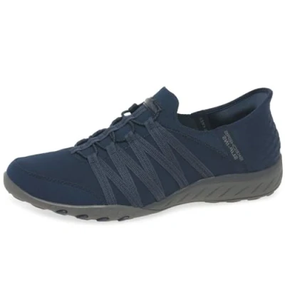 Afbeelding van Skechers Slip on sneakers BREATHE EASY ROLL WITH ME geschikt voor de machinewas