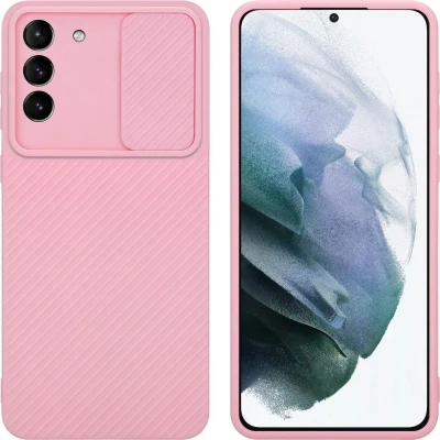 Afbeelding van Cadorabo Hoesje geschikt voor Samsung Galaxy S21 PLUS in Bonbon Roze Beschermhoes TPU silicone Case Cover