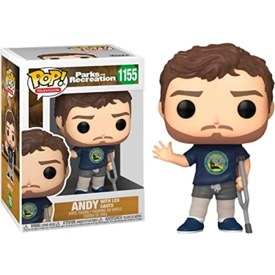 Afbeelding van Funko Pop! Parks and Recreation Andy with Leg Casts GO! Exclusive #1155