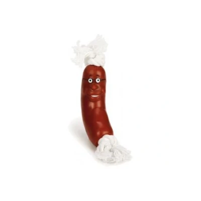 Afbeelding van BZ hondenspeelworst met touw 25cm