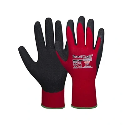 Afbeelding van Ruvigrab Handschoen van nylon, met natuurlijke latexcoating