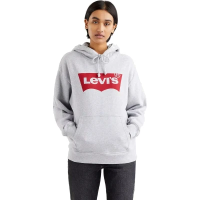 Afbeelding van Levi&#039;s Graphic Standard Hoodie, Dames, Maat: Small, heather grey