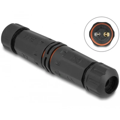 Afbeelding van Delock outdoor kabelconnector 3 pins, IP68 waterdicht, schroeftype D