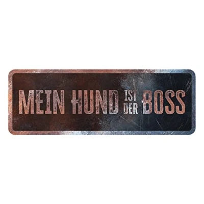 Afbeelding van D&amp;d Home Waakbord Hond Waarschuwingsbord General 1 Duits 40x13x0,3cm Meerkleurig 1st