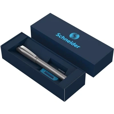 Afbeelding van Schneider Ceod Shiny Rollerball Set in kartonnen etui (incl. standaard inktpatronen, voor rechts en linkshandigen) grafiet