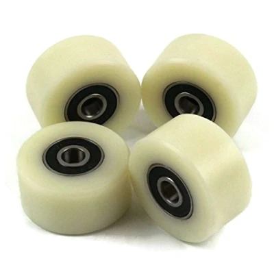 Afbeelding van Nylon polyamide wielen, diameter: 40 mm, breedte: 20 8 mm lagers, nauwkeurig, vervaardigd in de EU, 4 stuks