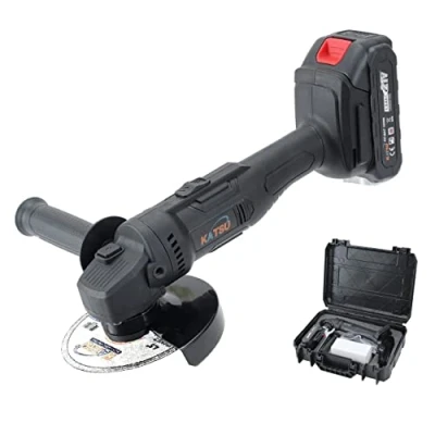 Afbeelding van KATSU FIT BAT 21V/18V draadloze haakse slijper met batterij en oplader, 115mm 125mm elektrische voor snijden slijpen polijsten 102603