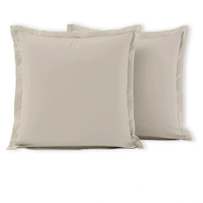Afbeelding van Set van 2 kussenslopen, 100% katoen, ivoorbeige, 63 x cm