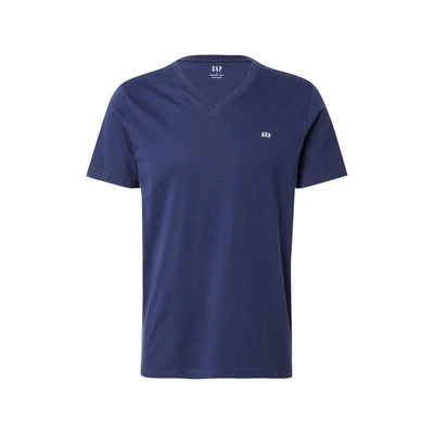 Afbeelding van GAP Everyday Micro LOGO VEE Tshirt basic, Heren, Maat: XXL, Tapestry navy