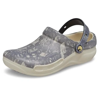 Afbeelding van Crocs Unisex Bistro Graphic Clog, Nightmare Bfr Xmas Wit, 37/38 EU