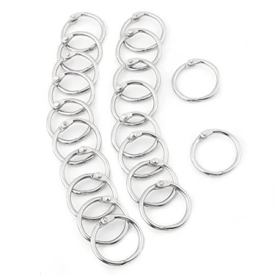 Afbeelding van 20 stuks indexkaarten ringen, bindingen boek binden boekringen set voor album document scrapbook (25 mm)