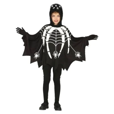 Afbeelding van Fiestas Guirca Spin glow in the dark poncho (10 12 jaar)