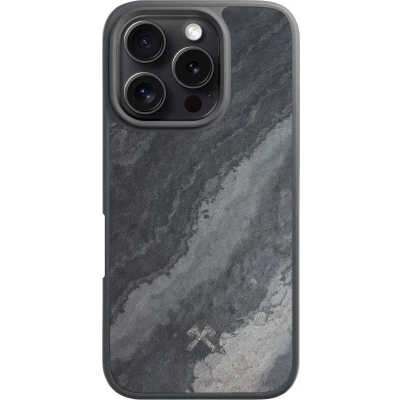 Afbeelding van Woodcessories Magnetische bumperhoes compatibel met iPhone 16 Pro steenmagneet