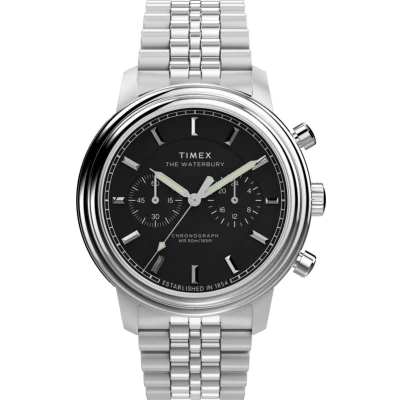 Afbeelding van Timex Waterbury Metropolitan TW2Y23400 Horloge Staal Zilverkleurig Ø 41 mm