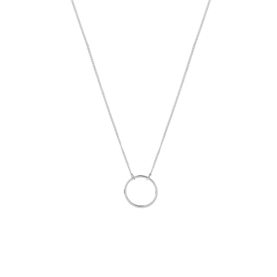 Afbeelding van Zilver Plated ketting met cirkel