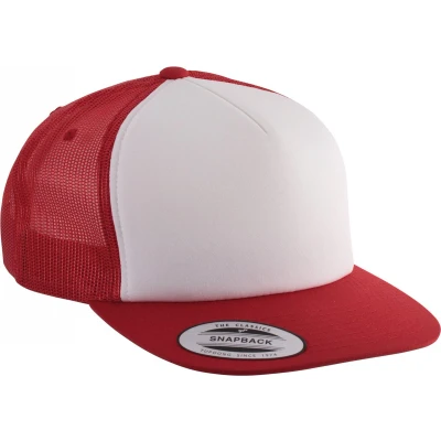 Afbeelding van K up Klassieke Flexfit Truckerpet 5 panelen KP911 Red / White