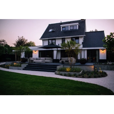 Afbeelding van Gardenlux L element 50x30x50 Cm Zwart Betonnen